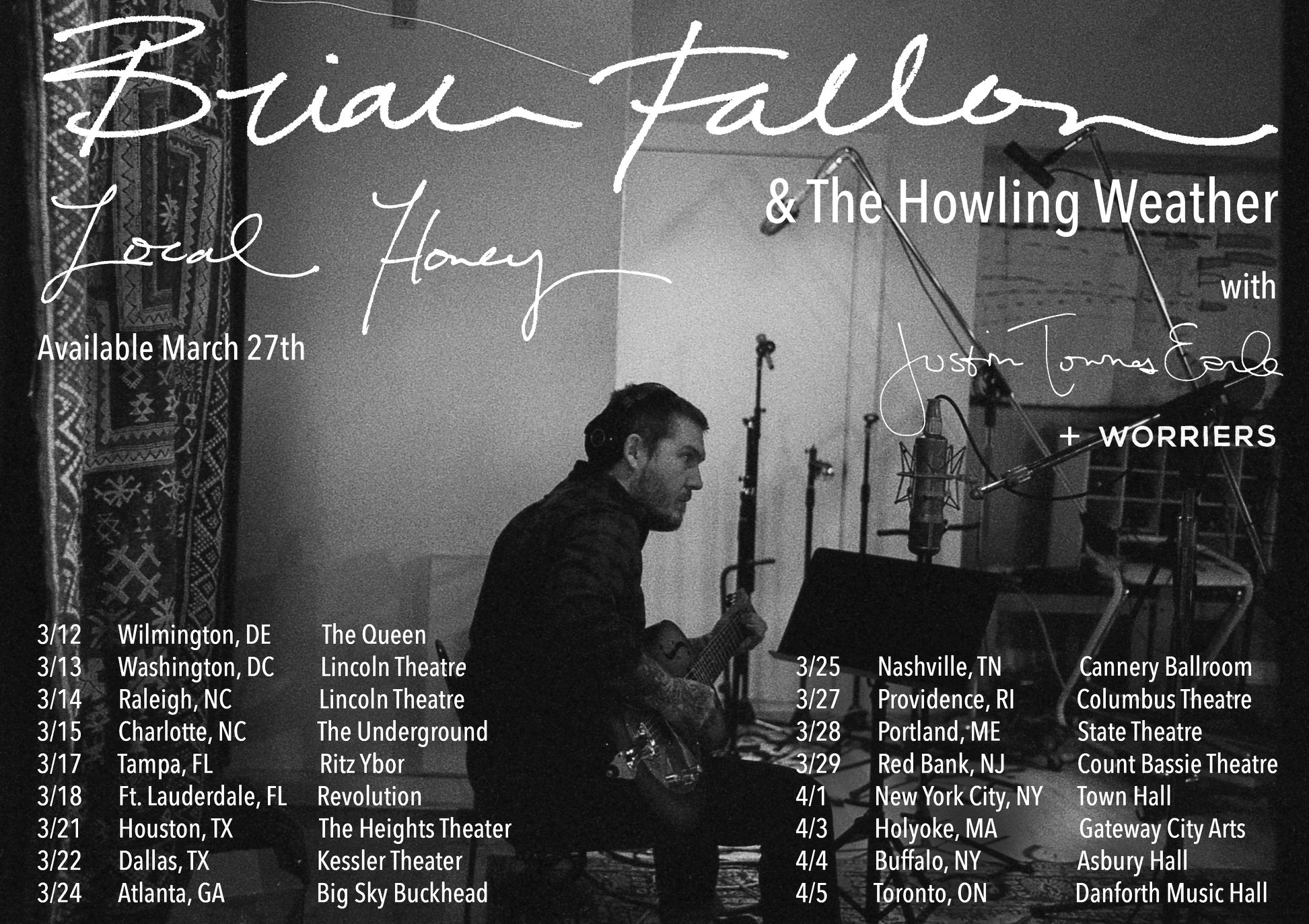 Brian Fallon Announces New Solo Album Local Honey And Spring North American Tour Stereoboard